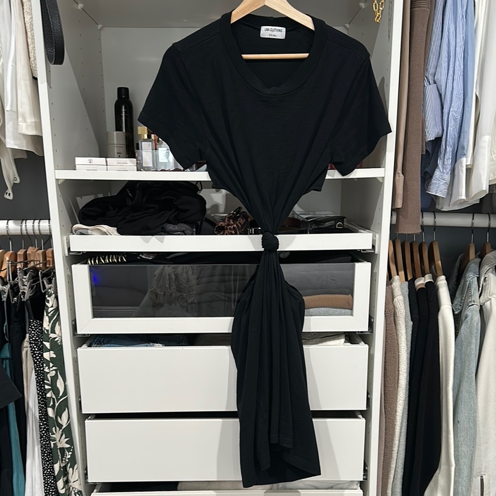 LNA Black Casual Asymmetrical Dress - Picture 4 of 8
